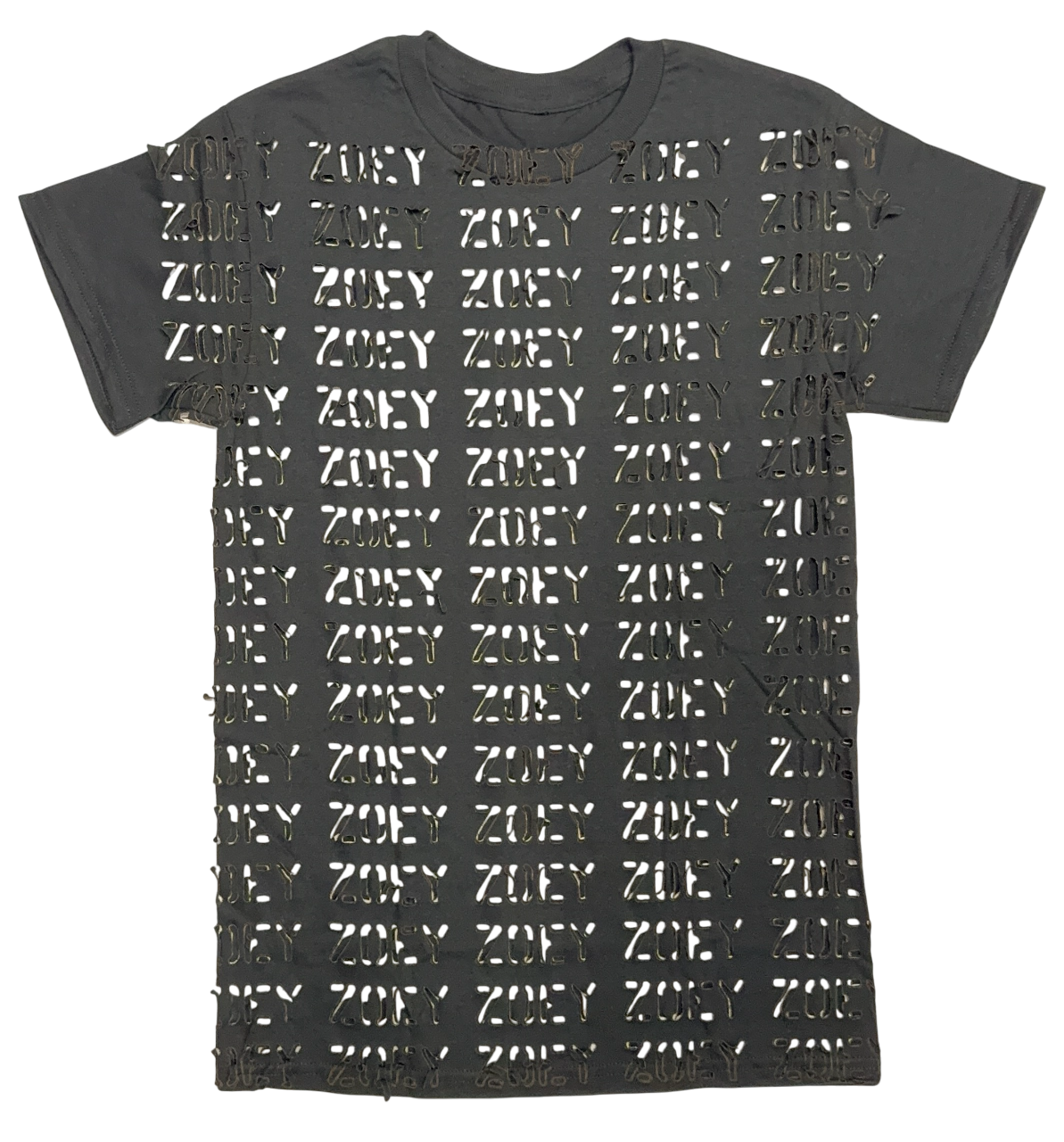 LASER BURNED LOGO TEE 25