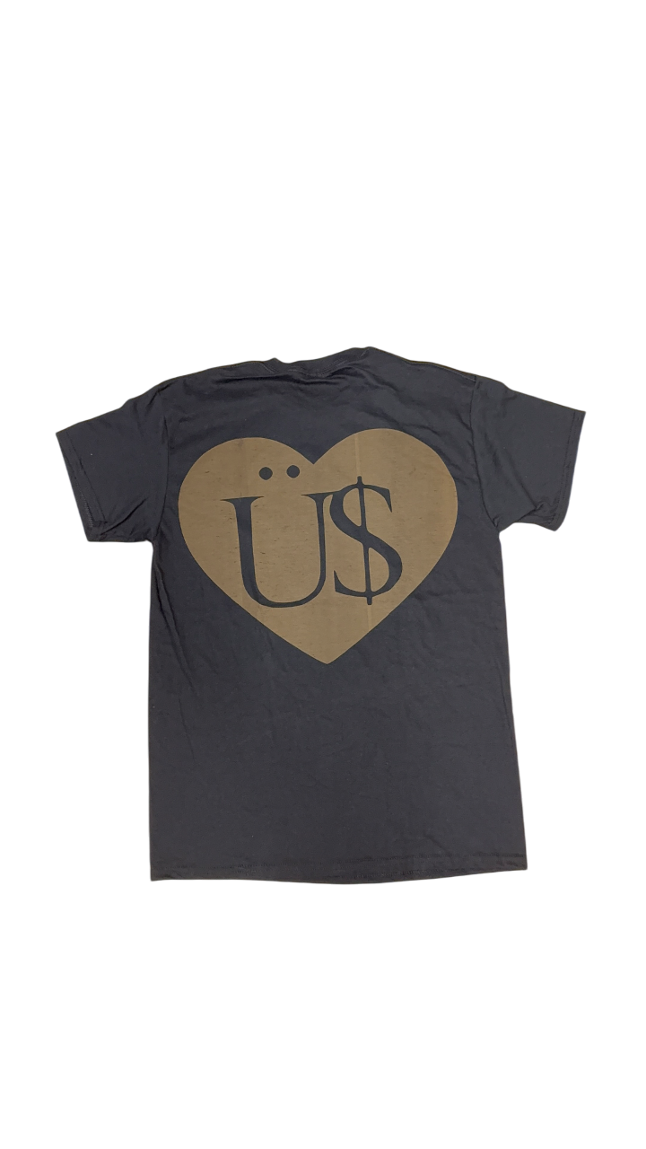 LASER BURNED Ü$ LOGO TEE