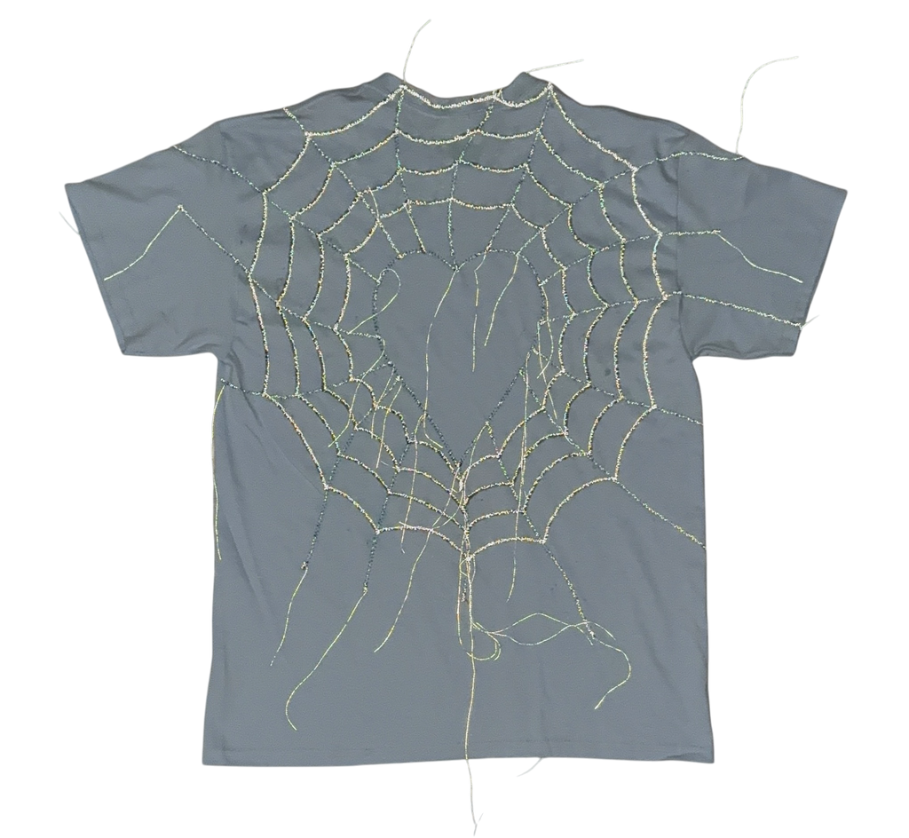 spider web stitching ( reflective thread )