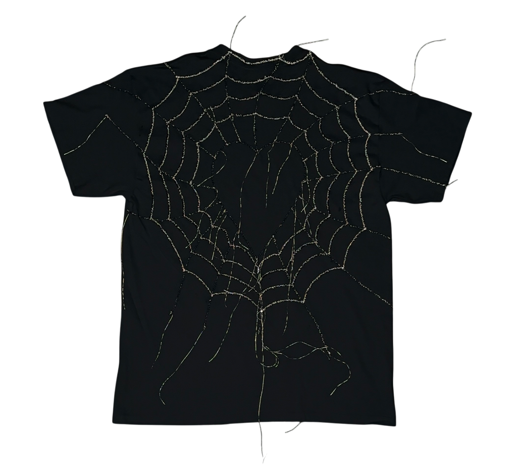 spider web stitching ( reflective thread )